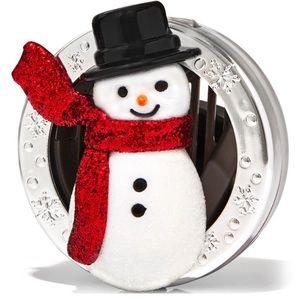 Bath & Body Works Glitter Snowman VisorClip for Car
